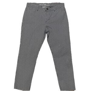 Khakis By Gap Womens Pants 6R Slim City Black With Geometric Print LA Coupe